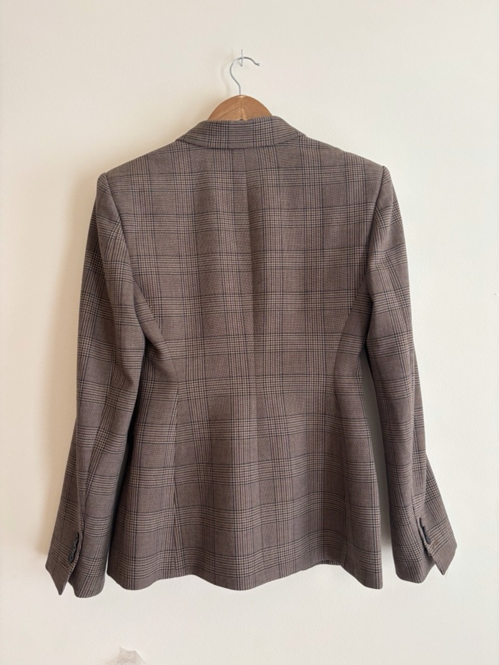 Babaton Aritzia Standout Double Breasted Tyson Check Plaid Blazer Sz 6 Corporate - Picture 5 of 11